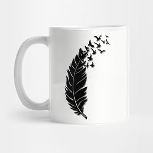 Feather and Birds Mug